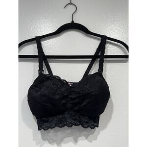Cosabella Black Lace Nursing Bralette Women's Size Medium Comfy Bra